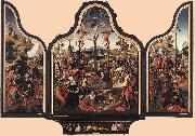 ENGELBRECHTSZ., Cornelis Crucifixion Altarpiece f oil painting artist